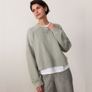 Marine Layer Cloud 9 Fleece Crop Crew Neck Sweatshirt